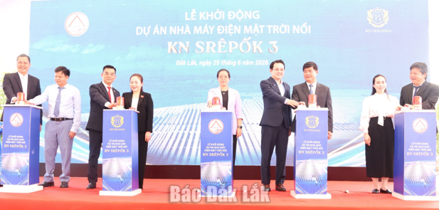 Khởi động dự án nhà máy điện mặt trời nổi trên hồ Srêpốk 3